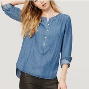 Ann Taylor Loft Chambray Shirt